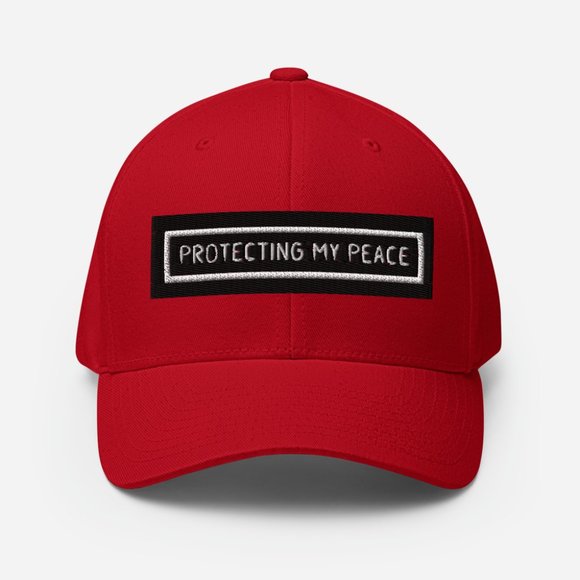 Protecting My Peace Bar Structured Twill Cap - Picture 6 of 8